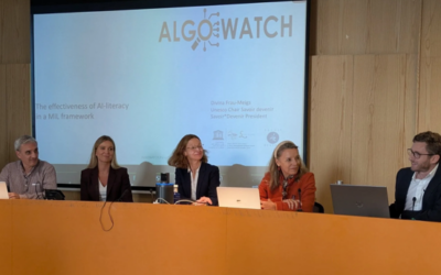 Cloture des projets Gender-Ed Coalition et Algowatch, 29 septembre 2025