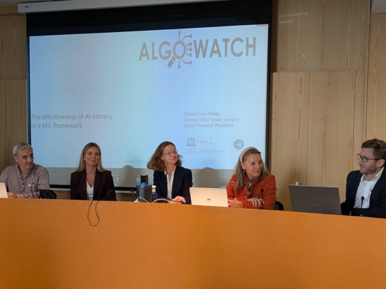 Cloture des projets Gender-Ed Coalition et Algowatch, 29 septembre 2025