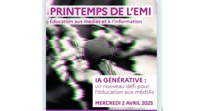 Formation Canopé, Défi Podcast sur « les IA génératives et l’EMI », 2 avril 2025